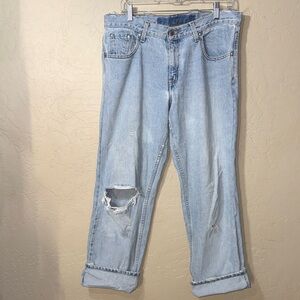 Aligrace custom 2004 vintage Levi’s silver tab re done jeans